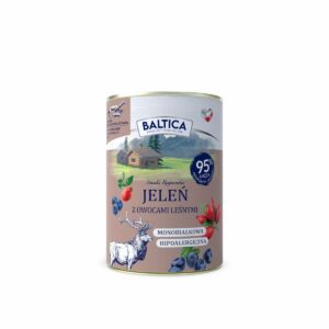 Baltica Karma mokra jeleń z owocami leśnymi 400g