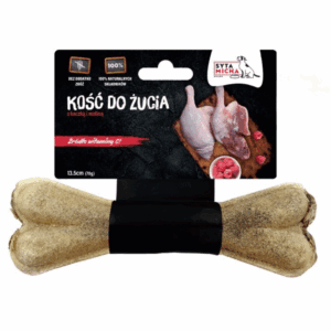 Syta Micha Kość do żucia dla psa z kaczką i malinami 13,5 cm