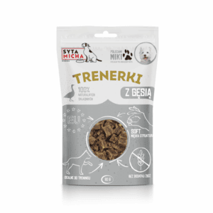 Syta Micha TRENERKI dla psa z gęsi 80g