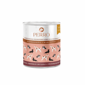 Wieprzowina i marchewka karma mokra dla szczeniąt