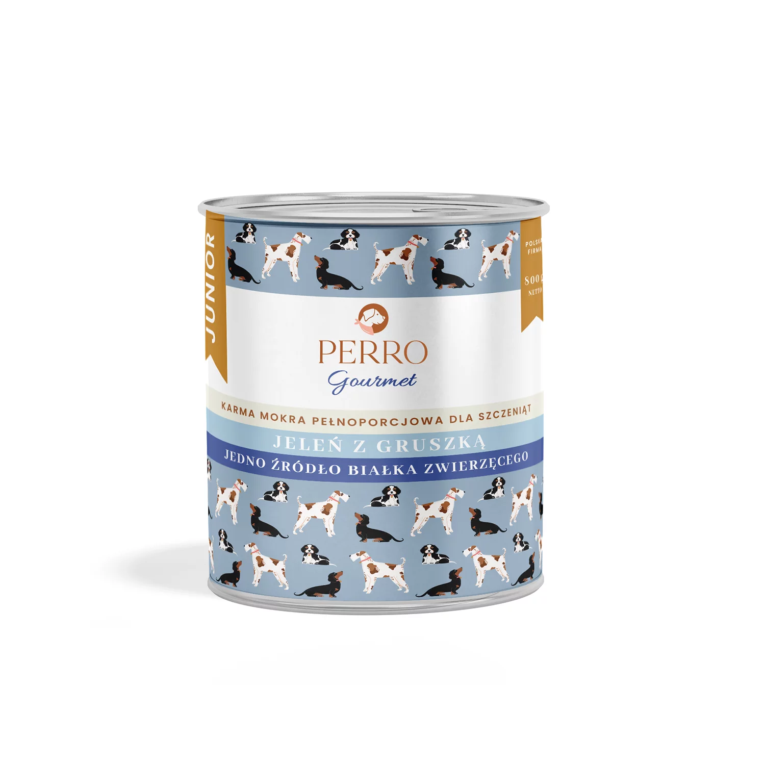 Jeleń z gruszką karma mokra dla szczeniąt