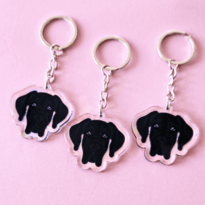 Lenee Brelok Dog Niemiecki czarny