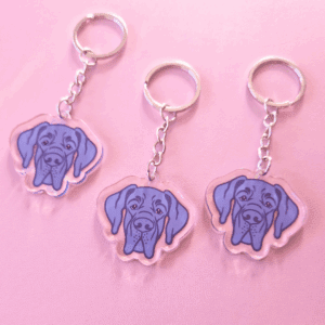 Lenee Brelok Dog Niemiecki błękitny