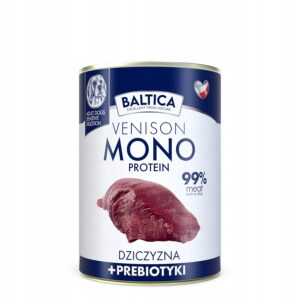 Baltica Karma mokra Dziczyzna z Probiotykami 400g