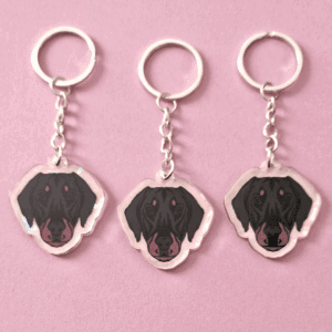 Lenee Brelok Doberman Uszy w dół