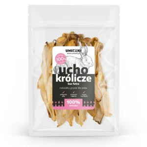 Uniszki Ucho królicze bez futra 20szt