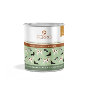 Jagnięcina z cukinią karma mokra dla szczeniąt