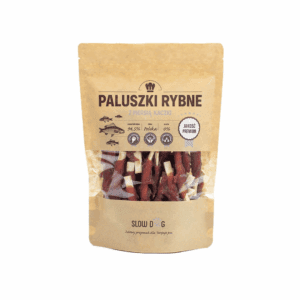 Slow Dog Paluszki rybne z Piersią Kaczki 10 cm 500g