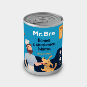 Mr.Bro Karma mokra Konina z Siemieniem lnianym 400g