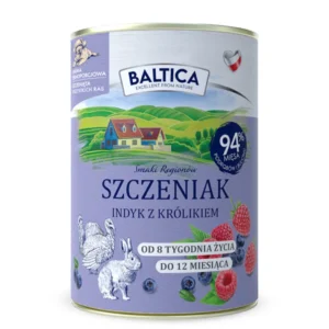Baltica Karma mokra Junior Indyk z królikiem 400g
