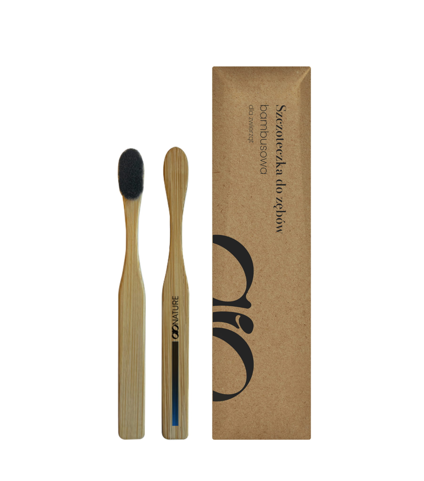 AIO Nature bambusowa szczoteczka do zębów dla zwierząt