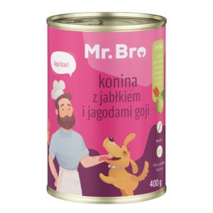 Mr.Bro Konina z Jabłkiem i Jagodami Goji 400g