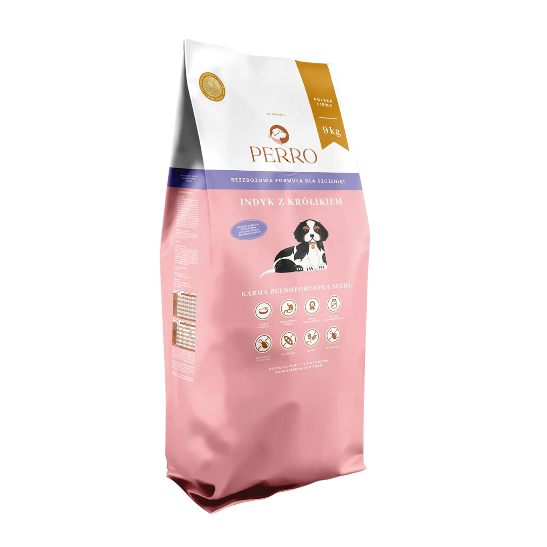 Indyk z królikiem karma sucha dla szczeniąt