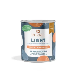 Perro Light Królik z warzywami karma mokra dla psa 800g