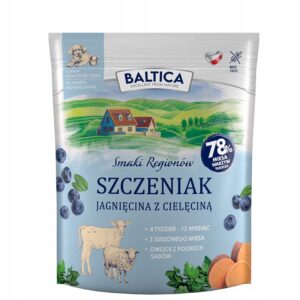 Baltica karma sucha  cielęcina z jagnięciną dla szczeniąt 1kg