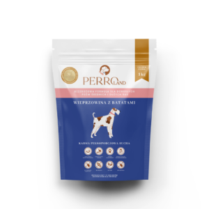 Perro wieprzowina z batatami karma sucha dla psa 1kg