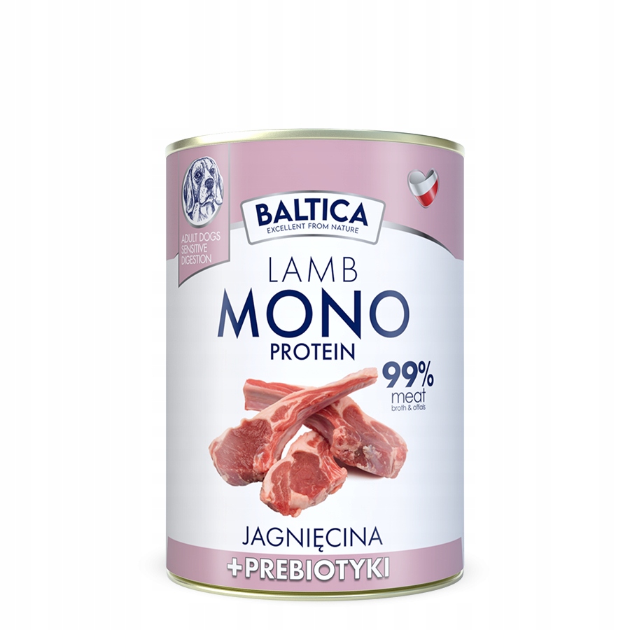 Baltica Karma mokra jagnięcina z Probiotykami 400g
